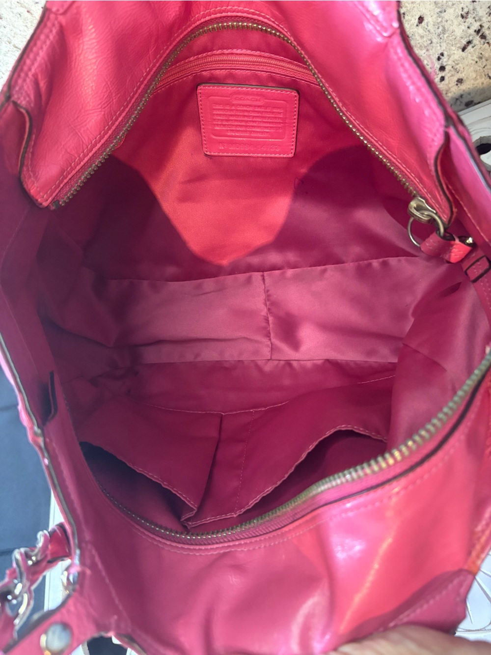 Coach Madison Tribeca Op Art Tote Style 14134 Pink - Picture 15 of 15
